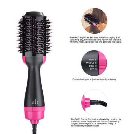 3-in-1 Hair Dryer, Volumiser & Styler with Ceramic Heater