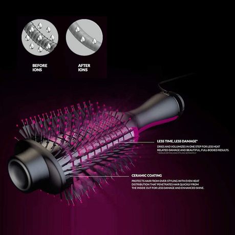 3-in-1 Hair Dryer, Volumiser & Styler with Ceramic Heater