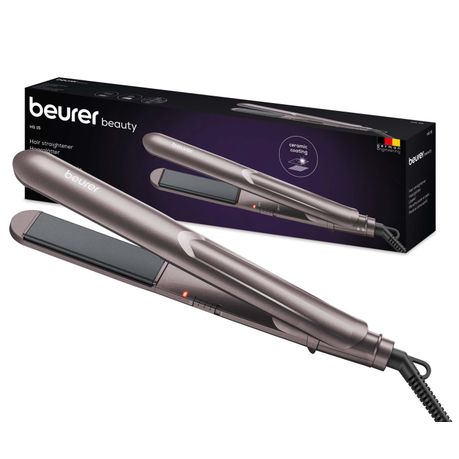 Beurer Hair Straightener: Fast Heat. Ceramic Plates. Curl/Wave Option HS 15