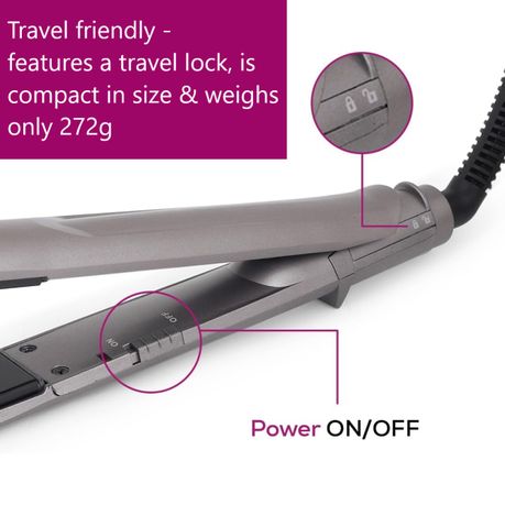 Beurer Hair Straightener: Fast Heat. Ceramic Plates. Curl/Wave Option HS 15