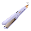Digital control hair straightener purple European standard plug