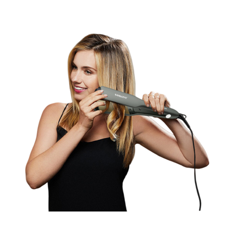 Sokany Wet & Dry Glazed Ceramic Hair Straightener Rapid Heating