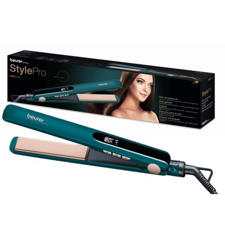 Beurer Germany Hair Straightener: Ceramic Flat Iron, 3x Temps HS 50 Ocean