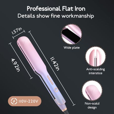 Hair Straightener Advanced Wet & Dry Travel Professional Pink