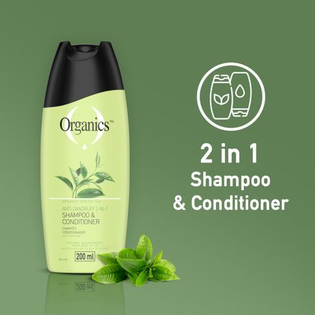 Organics Green Tea Anti Dandruff 2in1 Shampoo and Conditioner 200ml