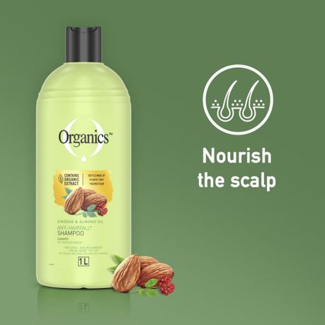 Organics Ginseng and Almond Oil Anti Hair Loss Shampoo 1L