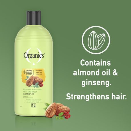 Organics Ginseng and Almond Oil Anti Hair Loss Shampoo 1L