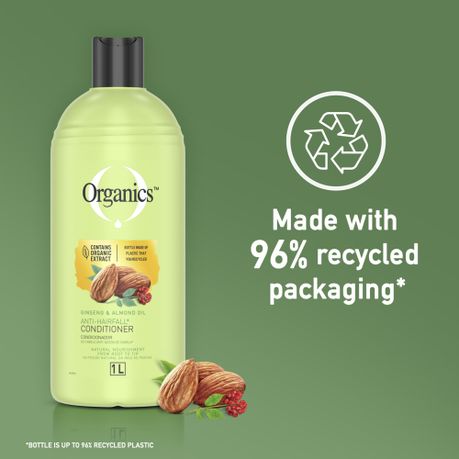 Organics Ginseng and Almond Oil Anti Hair Loss Conditioner 1L