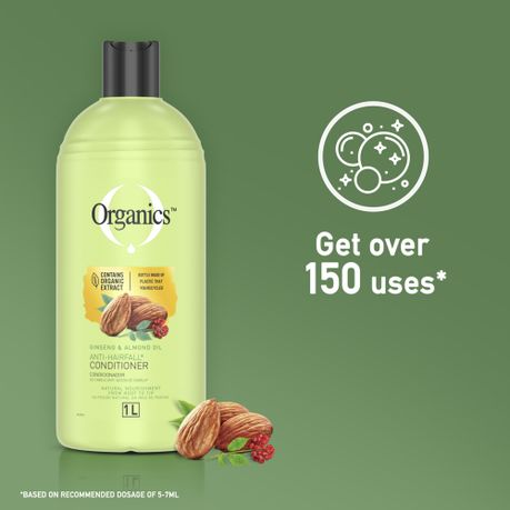 Organics Ginseng and Almond Oil Anti Hair Loss Conditioner 1L