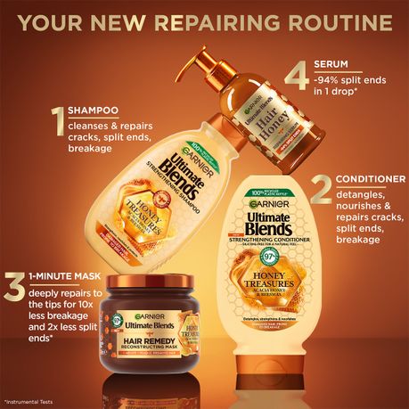 Garnier Ultimate Blends Strengthening Honey Treasures Conditioner 400ml