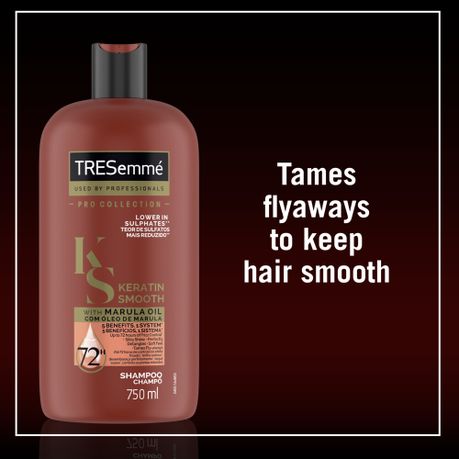 TRESemme Keratin Smooth Frizz Control Lower Sulphate Shampoo 750ml