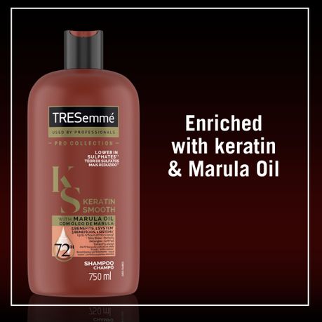 TRESemme Keratin Smooth Frizz Control Lower Sulphate Shampoo 750ml