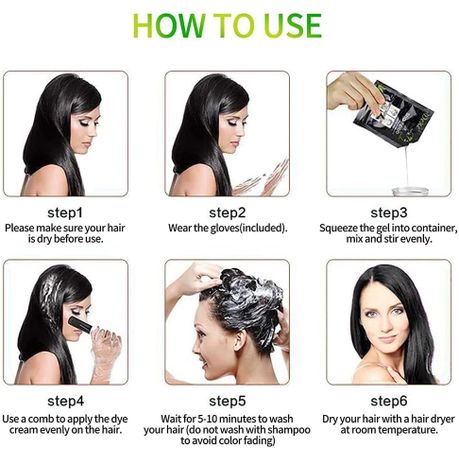 Dexe Black Hair Shampoo Dye