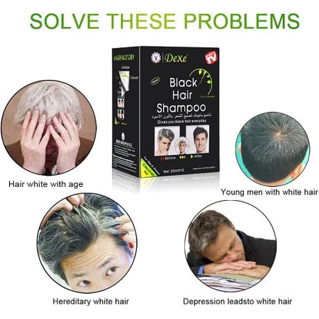 Dexe Black Hair Shampoo Dye