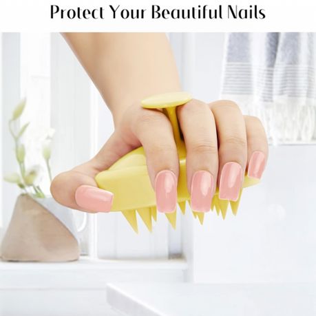 Skin Organix Shampoo Brush Scalp Massager with Soft Silicone Bristles