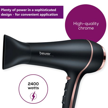Beurer Germany Hair Dryer: Professional Blow Dryer & Nozzle. 2400 W. HC 30