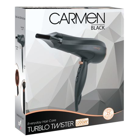Carmen Turblo Twister 2200W Hair Dryer Black