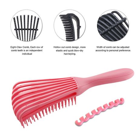 Hairbrush Hair Scalp Massage Comb Women Detangle 2 Set