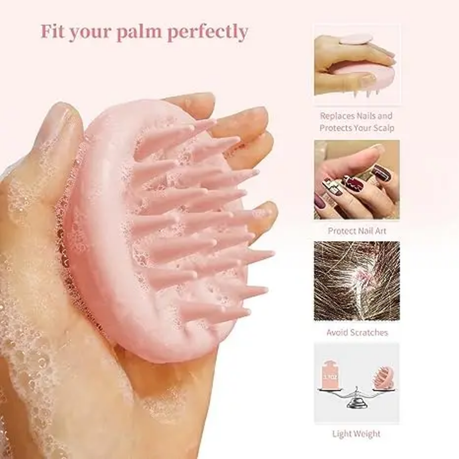Silicone Wet Dry Hair Shampoo Brush