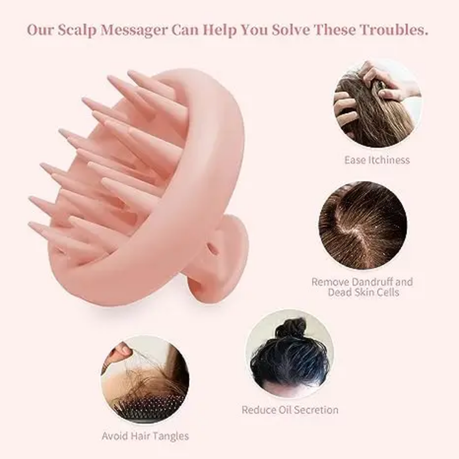 Silicone Wet Dry Hair Shampoo Brush