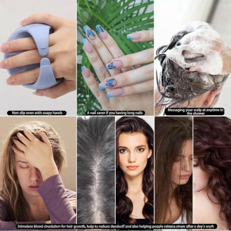 Skin Organix Shampoo Brush Hair Scalp Massager for Wet and Dry Hair