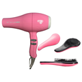 ETI Stile Plus Matte Pink Hairdryer 2,500W &Sarah Beauty S-Shaped Brush