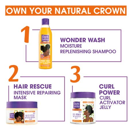 Dark and Lovely Au Naturale Wonder Wash Moisture Replenishing Shampoo 250ml