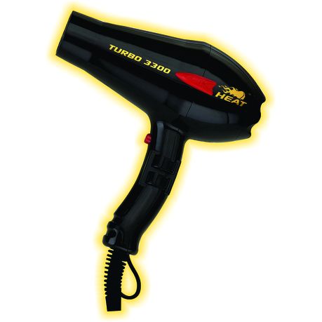 Heat Turbo 3300 Hairdryer - Black