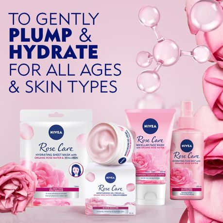NIVEA Rose Care Micellar Face Wash with Organic Rose Water, 150ml