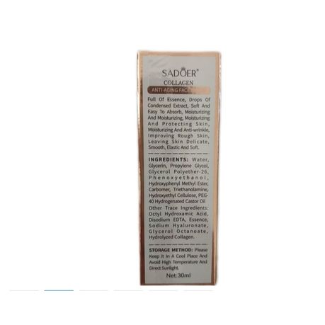 Sadoer Collagen Anti-Aging Cleanser, Serum, Cream & Lip Gloss