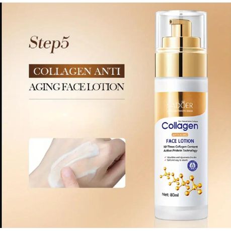Sadoer Collagen Anti-Aging Skincare Set, Facial Treatment Kit