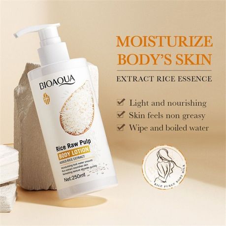 6 in 1 Bioaqua Rice Raw Pulp Moisturizing Skin Care Gift Set
