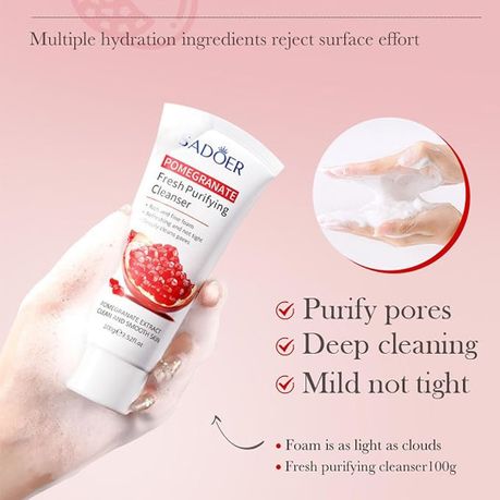 6 PCS Skin Care Kit Pomegranates Gental Hydration and High Moistturizing