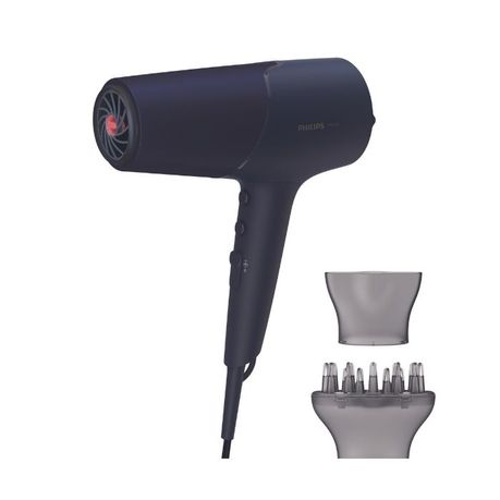 Philips 5000 Series 2300W Thermoshield Hair Dryer Blue, 2 Styling Nozzles
