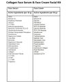 Collagen Face Serum & Face Cream Facial Kit