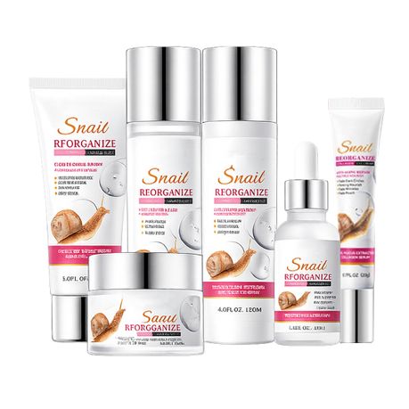 6 Skin Care Set Snail Collagen Moisturizing Anti-Aging Repair Nourish