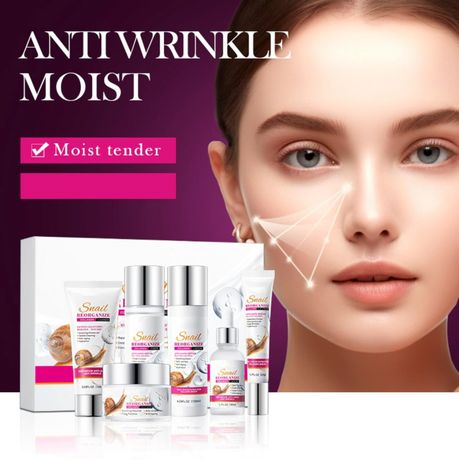 6 Skin Care Set Snail Collagen Moisturizing Anti-Aging Repair Nourish
