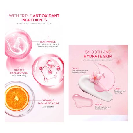 Laikou Japan Sakura Skin Care Set