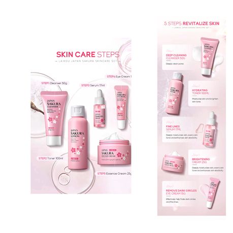 Laikou Japan Sakura Skin Care Set