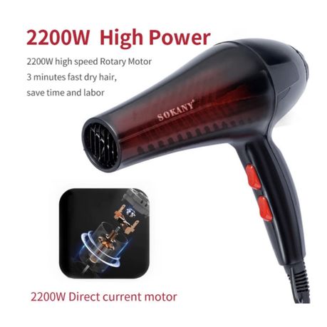 Sokany - High Power 2200W Professional Hair Dryer