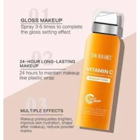 Dr Rashel 5 Step Vitamin C Facial Cleanser, Toner,Serum, Cream & Fixer Kit