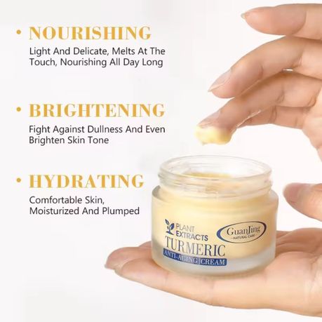 Turmeric facial soap, anti-aging face cream and Coconut hand cream