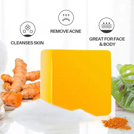 Turmeric facial soap, anti-aging face cream and Coconut hand cream