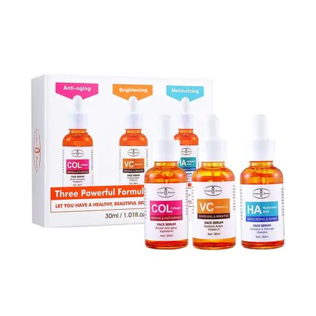 Aichun Beauty Collagen Vitamin C Hyaluronic Acid Face Serum Set