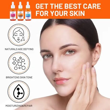Aichun Beauty Collagen Vitamin C Hyaluronic Acid Face Serum Set
