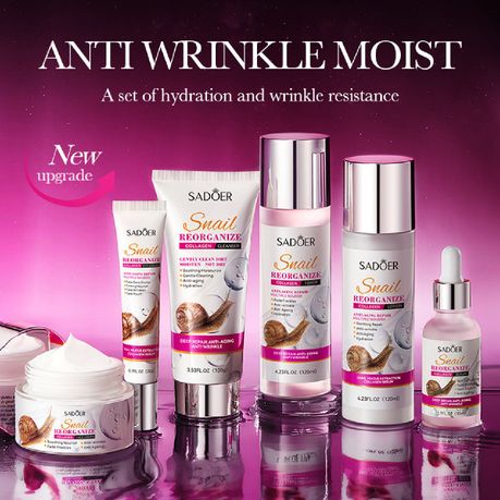 Moisturizing Snail Skin Care Set Nourish Skin Repair Anti Wrinkle For Women