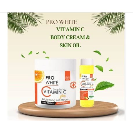 Pro White Vitamin C Set- Face Wash, Toner, Oil & Cream