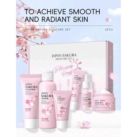 6-Piece Japan Sakura Skin Care Gift Set