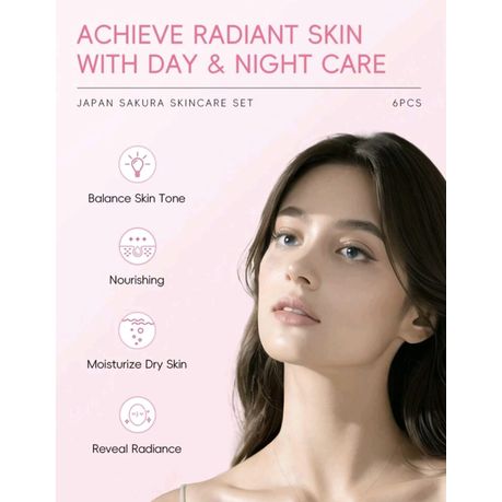 6-Piece Japan Sakura Skin Care Gift Set