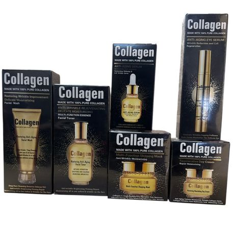 Collagen 6-Piece Anti-Aging Set - Wrinkle Repair, Firming & Hydrating Care